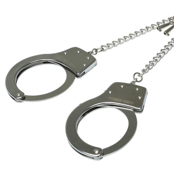 Sex & Mischief Ring Metal Handcuffs - Image 5