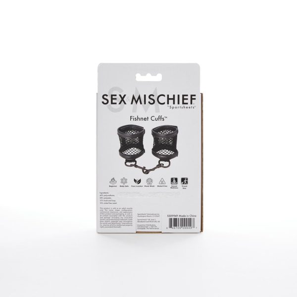 Sex & Mischief Fishnet Cuffs - Image 4