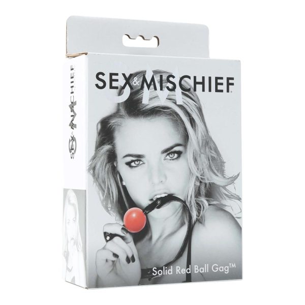 Sex & Mischief Solid Red Ball Gag - Image 3