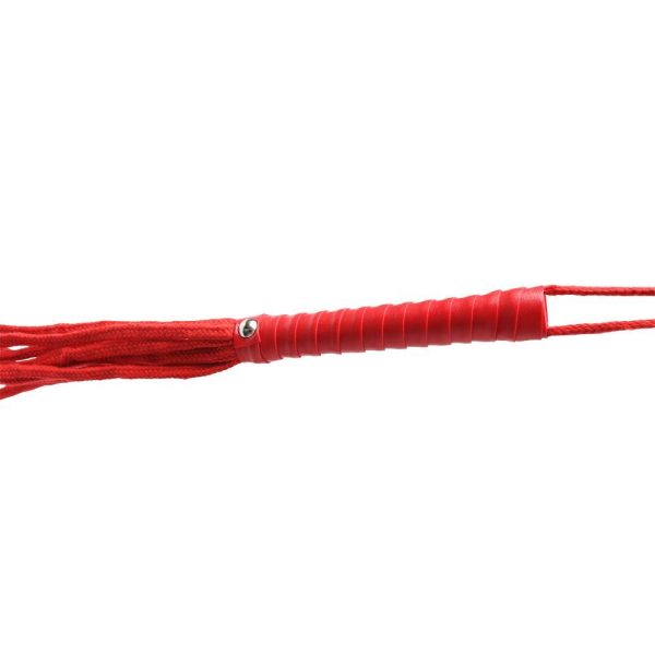 Sex & Mischief Red Rope Flogger - Image 4