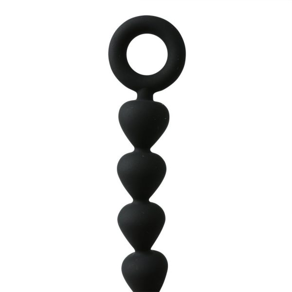 Sex & Mischief Black Silicone Anal Beads