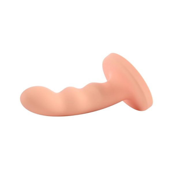 Ren 6in Silicone Dildo Peach - Image 2