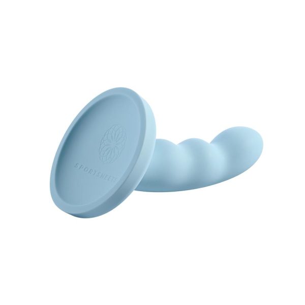 Jaspar 6in Silicone Dildo Blue - Image 4