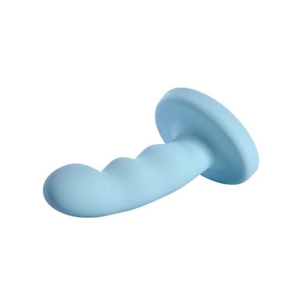 Jaspar 6in Silicone Dildo Blue - Image 3