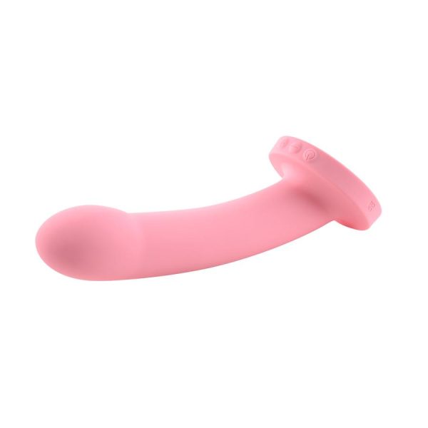 Daze 7in Vibrating Silicone Dildo Pink - Image 3