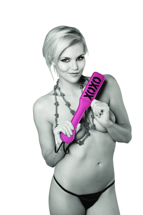 Sex & Mischief Blush Xoxo Pink-black Paddle - Image 3