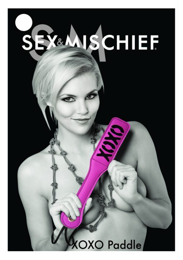 Sex & Mischief Blush Xoxo Pink-black Paddle - Image 2