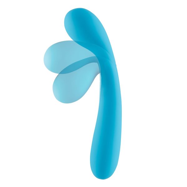 Cloud 9 Health & Wellness Rechargeable G-spot Slim 7in Dual Motors Aqua Blue - Image 4