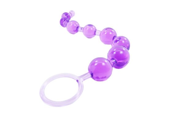 Cloud 9 Classic Anal Beads Purple - Image 4
