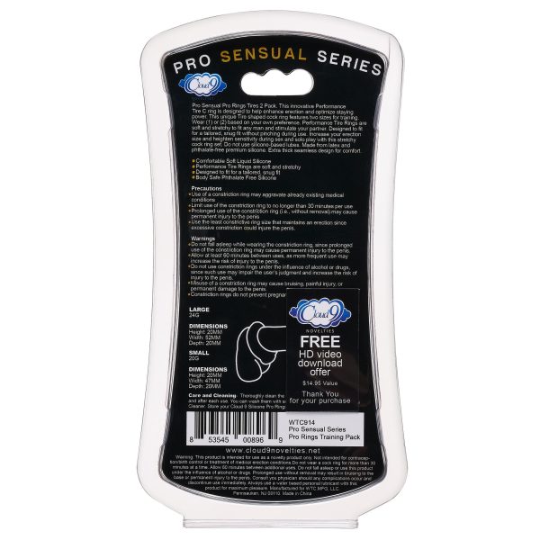 Cloud 9 Pro Rings Liquid Silicone Tires 2 Pack Black - Image 3