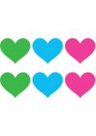 Pasties Neon Heart 3pk Asst.