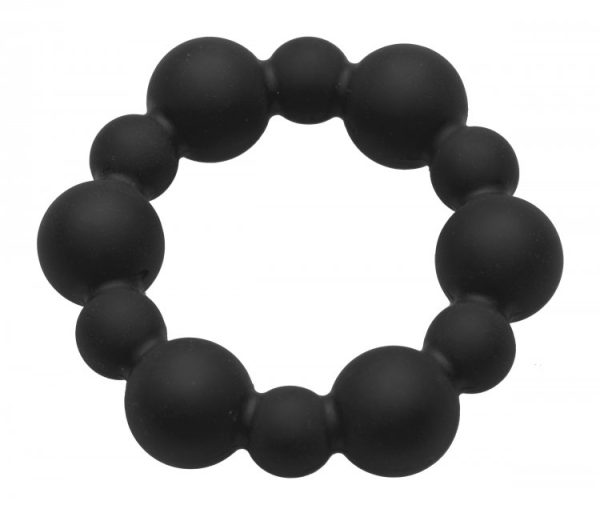 Master Series Silicone Beaded Cock Ring - Image 2