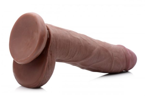 Usa Cocks 9in Ameriskin Dildo -dark - Image 4