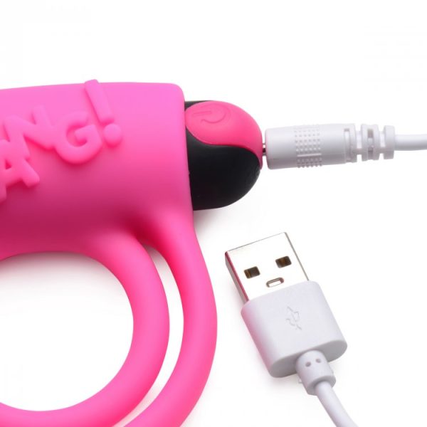 Bang! Silicone Cock Ring & Bullet W/ Remote - Image 5