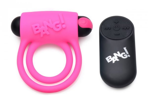 Bang! Silicone Cock Ring & Bullet W/ Remote - Image 4