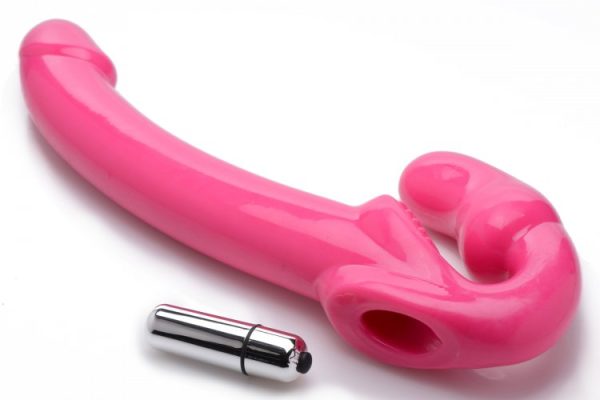 Strap U 7x Revolver Slim Strapless Strap-on Pink - Image 6