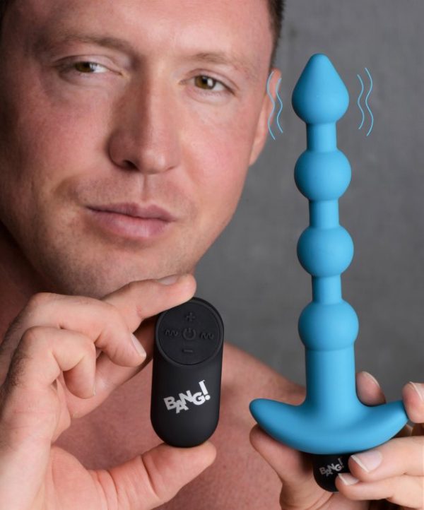 Bang! Vibrating Silicone Anal Beads & Remote - Image 4