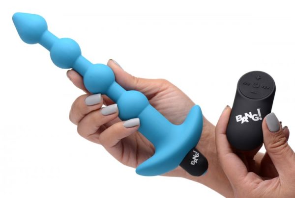 Bang! Vibrating Silicone Anal Beads & Remote - Image 2