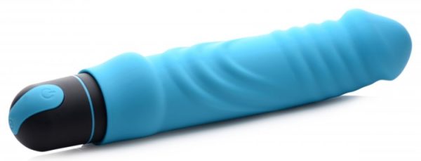 Bang! Xl Bullet & Ribbed Silicone Sleeve Blue - Image 3