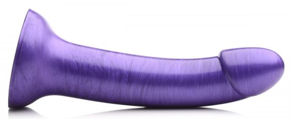 Strap U G-tastic 7in Metallic Silicone Dildo Purple - Image 6