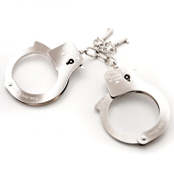 Fifty Shades of Grey You Are Mine Metal   Handcuffs - Image 4